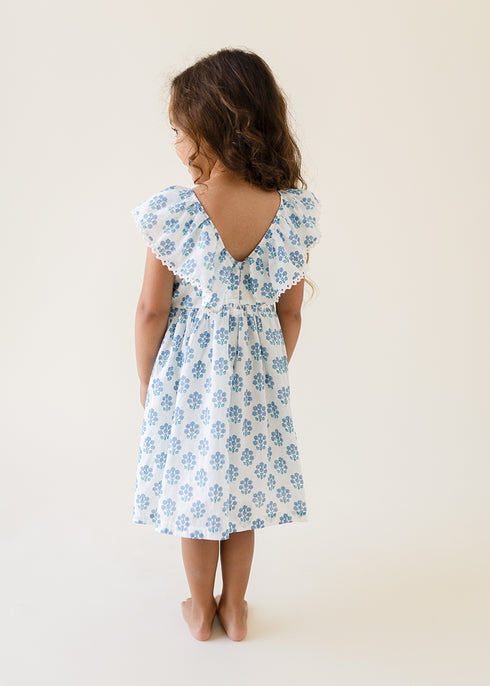 Party Blueberry Dress For Girls